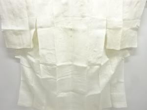 アンティーク　本麻透かし織　杜若模様長襦袢